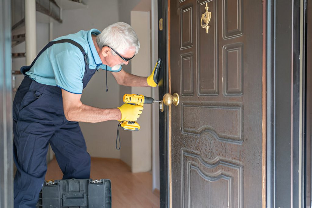 Home lock installation