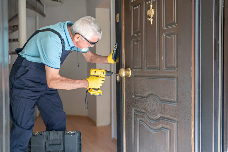 Home lock installation